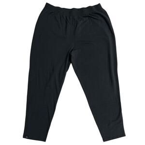 Barefoot Dreams Luxe Lounge Sweatpants Jogger Size 1X Tall Straight Leg Black